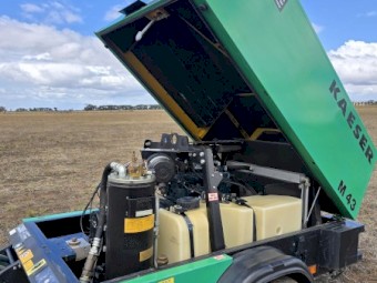 Kaeser M43 150cfm diesel air compressor