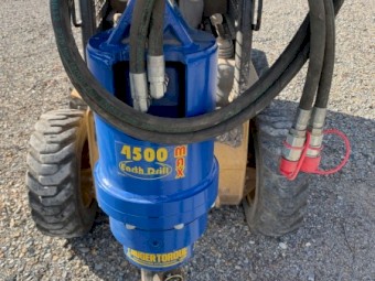 Auger Torque Earth Drill 4500 Max with universal skid steer frame and 600mm auger