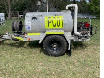 Diesel pressure cleaner site trailer