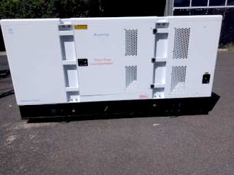 Kusing 125KVA 4 Pole Brushless  Silenced Diesel Generator 3 Phase 415V + ATS