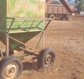 Home made feed out wagon