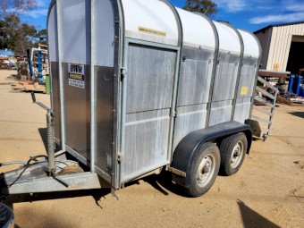 Nugent Small livestock trailer 8x4 suitable for sheep goats etc