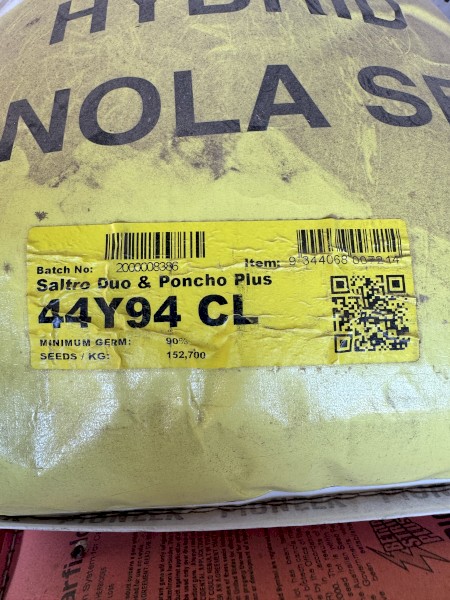 9 x 20kg Bags of 44Y94 Canola Seed