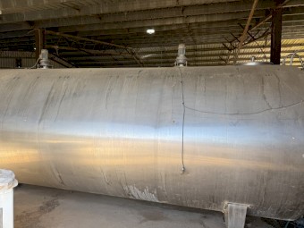 Milk vat and other equipment