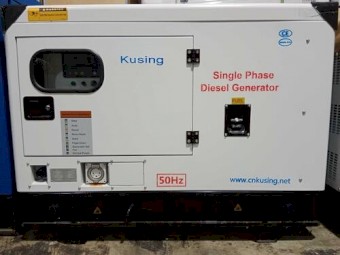 8kVA Silenced Diesel Generator 240V 33Amps