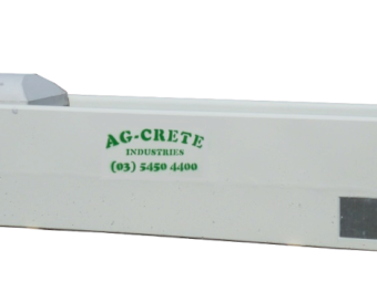 CONCRETE AG-CRETE FEEDLOT WATER TROUGHS 10' / 3M - ENCLOSED PLUMBING - AG-CRETE