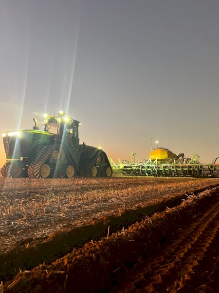 John Deere Tractor and Airseeder Combo.
