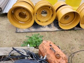 Selection of wheel rims suitable for chaser bins,muck spreaders and vacuum tanks 6 and 8 stud euro pattern  $660 per pair