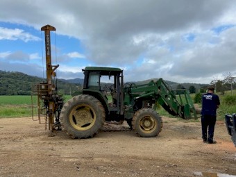 1998 John Deere 6210 with front end loader 