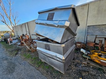 Stainless Steel Grape Bins