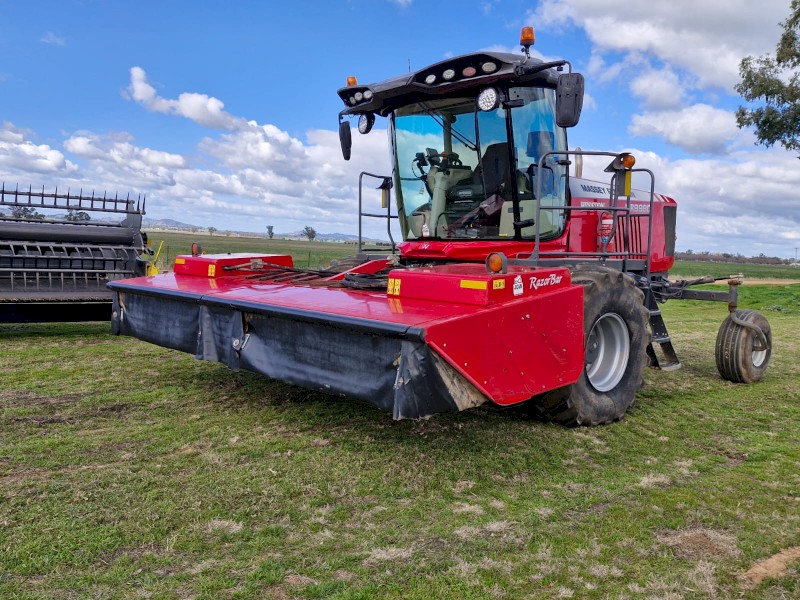2022 Massey Ferguson WR9980 Windrower with Front and Mower Conditioner