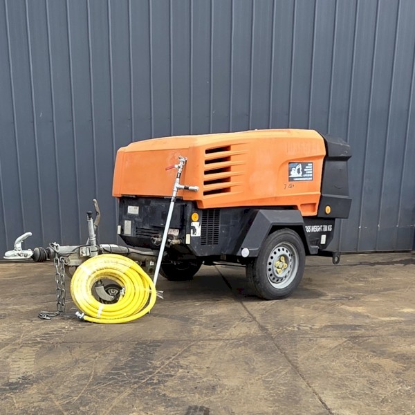 Doosan / Ingersoll Rand 7/41 Diesel Air Compressor + 20m Hose & Blowgun