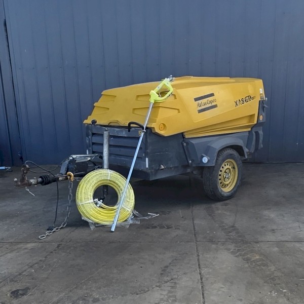 Atlas Copco XAS 185 Air Compressor + 20m 3/4" hose - 185cfm