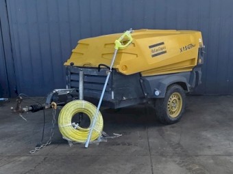 Atlas Copco XAS 185 Air Compressor + 20m 3/4" hose - 185cfm