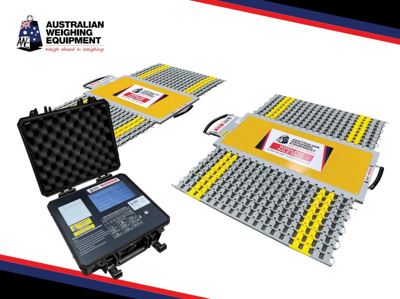 Wireless Axle Weigh Pads - 2 x high precision wireless wheel pads with touchscreen LCD indicator