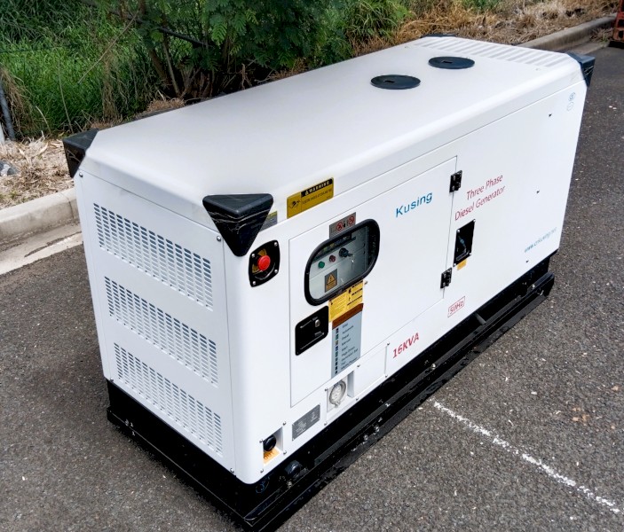 16KVA Silenced 3 Phase Diesel Generator 415V 