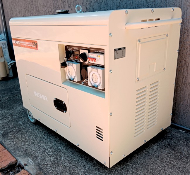 10KVA 3 Phase Standby Diesel Generator 240V / 415V