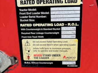 2018 Massey Ferguson 926X Loader