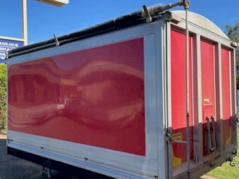Aluminium Grain Tipping Body with hoist - 4.2m long x 1.9m high - Hercules built