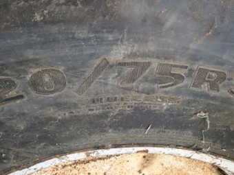 4 x 620-75R34 Goodyear Tyres and Rims