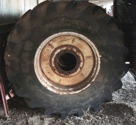 4 x 620-75R34 Goodyear Tyres and Rims