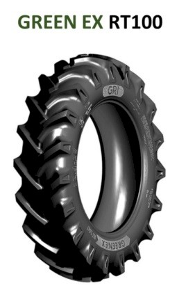Front Tractor Tyre R1 - GRI 14.9-24 (12) GREEN EX RT100 TT