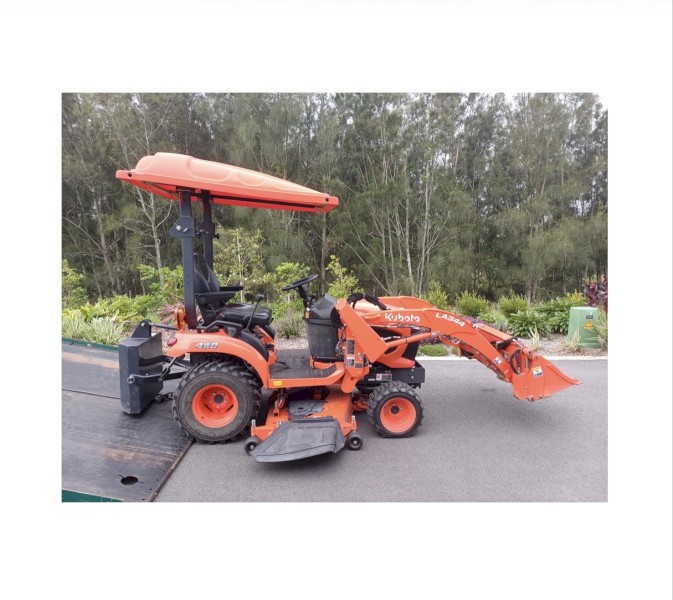 2023 Kubota BX2680V1 (25.5HP) with Loader + Mower + Ballast