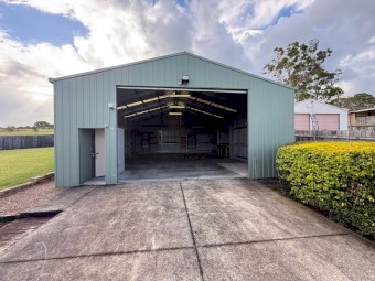 Green Metal Shed