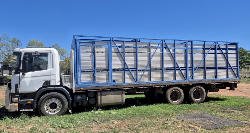 1997 Scania P94 Truck with Stock Crate