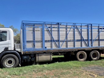 1997 Scania P94 Truck with Stock Crate