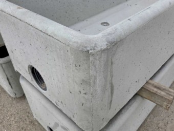CLEARANCE! 3m / 485Lt Concrete Rectangle Troughs - minor damage