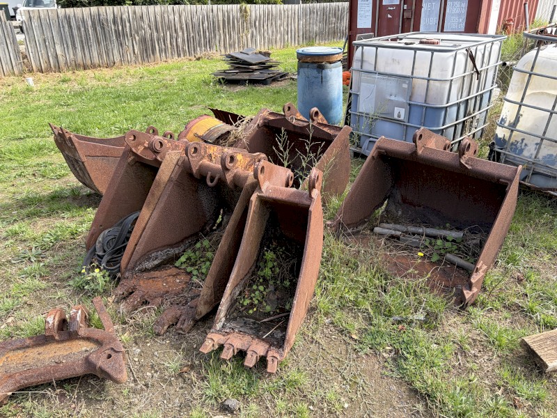 Case Backhoe Buckets off a D Model Hoe