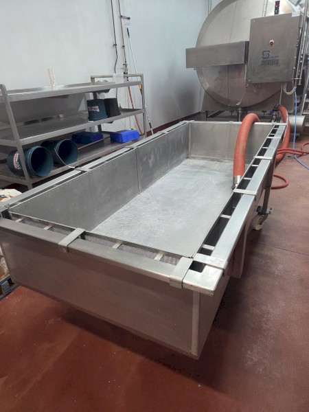 Curd Table Stainless Steel on Wheels x 2