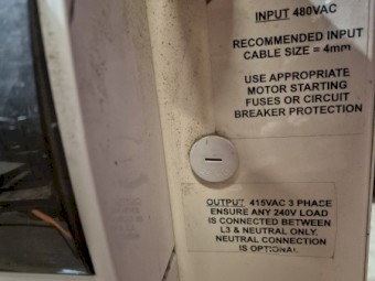 Power Converter 480v to 3 phase 415