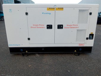 20KVA Silenced Diesel Generator 240V Single Phase 91 Amps