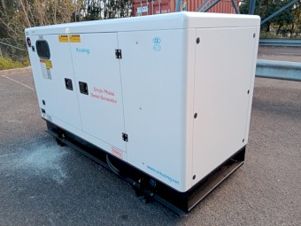 20KVA Silenced Diesel Generator 240V Single Phase 91 Amps