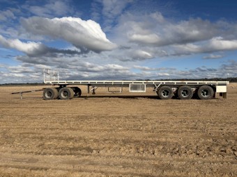 1974 McGrath 45ft Flat Top Trailer And Dolly