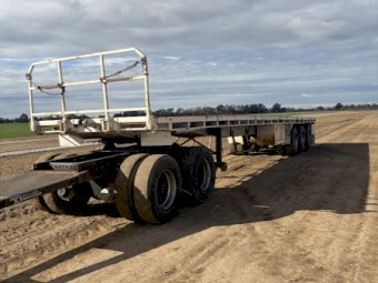 1974 McGrath 45ft Flat Top Trailer And Dolly