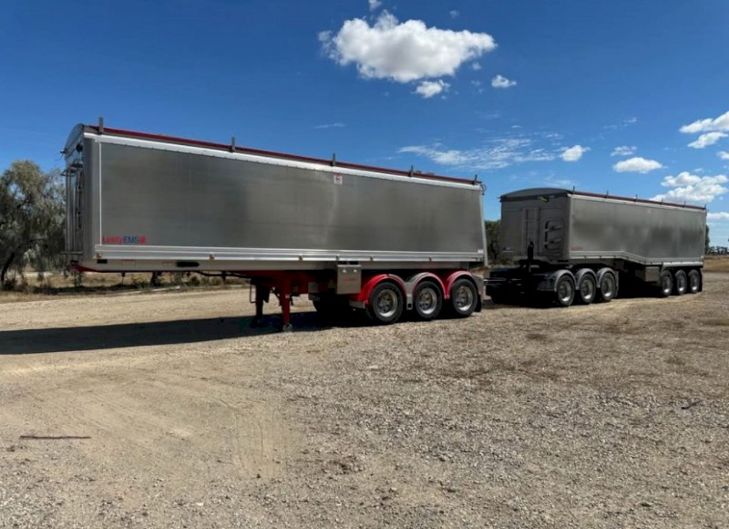 2023 MaxiTrans/Lusty EMS Chassis Tippers with Tri Dolly
