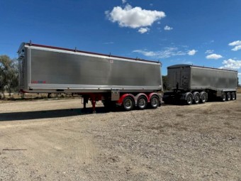 2023 MaxiTrans/Lusty EMS Chassis Tippers with Tri Dolly