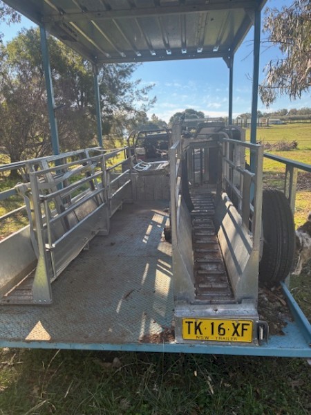 2022 Peak Hill One Stand Crutching Trailer
