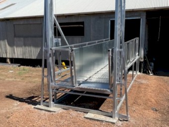 3 Deck Permanent/Wool Shed Sheep Loading Ramp