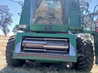 John Deere 9650 STS Header with Draper Front and Trailer
