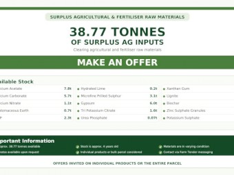 Bulk Fertiliser & Ag Inputs Clearance | Make an Offer
