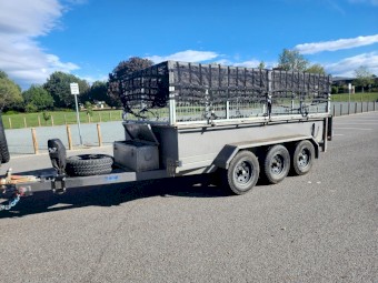 2022 Tri-Axle Tipper Trailer with 900mm Crate