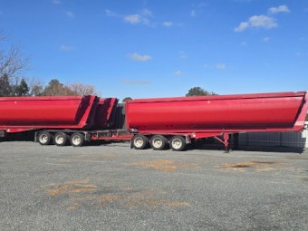 2019 Bruce Rock Engineering TAREX Tri-Axle A-Double End Tipper Combination