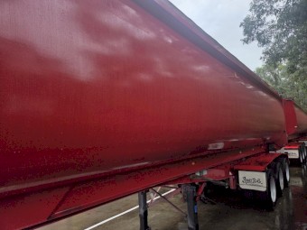 2019 Bruce Rock Engineering TAREX Tri-Axle A-Double End Tipper Combination