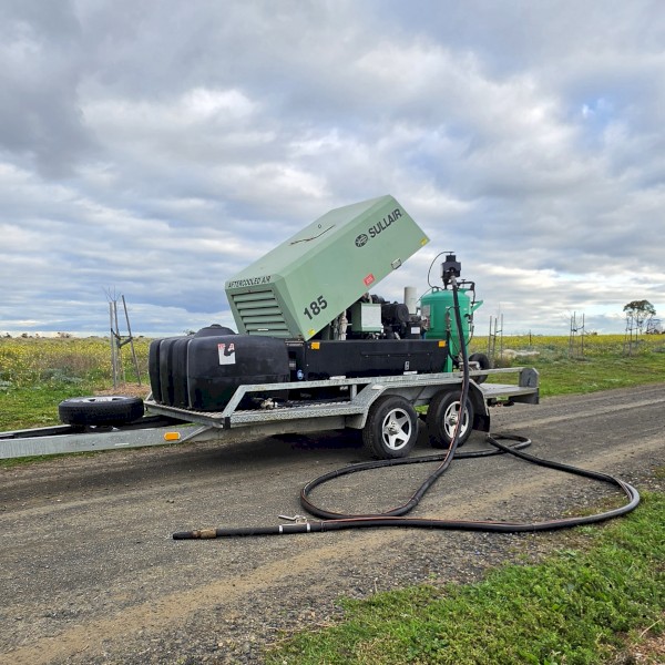 2017 Sullair 185 CFM Dustless Blasting Package – Turn-Key Setup