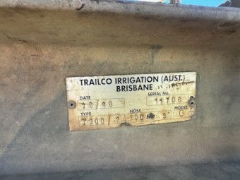 Trailco T300  Travelling Irrigator with new hose 