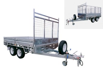 16×8 Flat Top / Flat Deck Trailer – 150×50×1800mm Drawbar | 3500KG/ 4500KG ATM For Sale